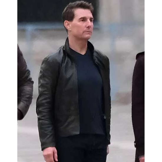 Mission Impossible 7 Tom Cruise (Ethan Hunt) Leather Jacket