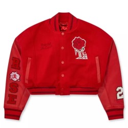 Teyana Taylor Red Varsity Jacket Teyana Taylor Red Varsity Jacket