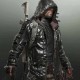 PUBG Hooded Leather Long Coat