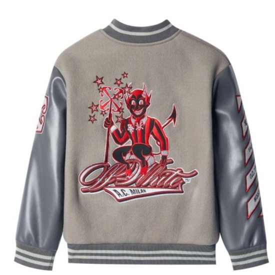 Ac Milan Varsity Bomber Jacket