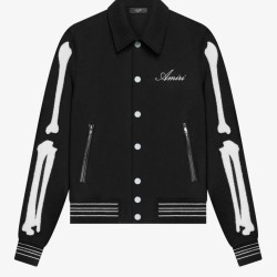 Amiri Bones Letterman Wool Jacket Amiri Bones Letterman Wool Jacket