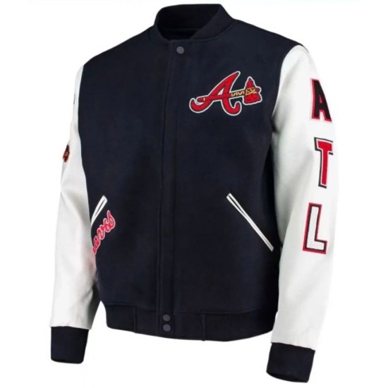 ATL Atlanta Braves Varsity Letterman Jacket