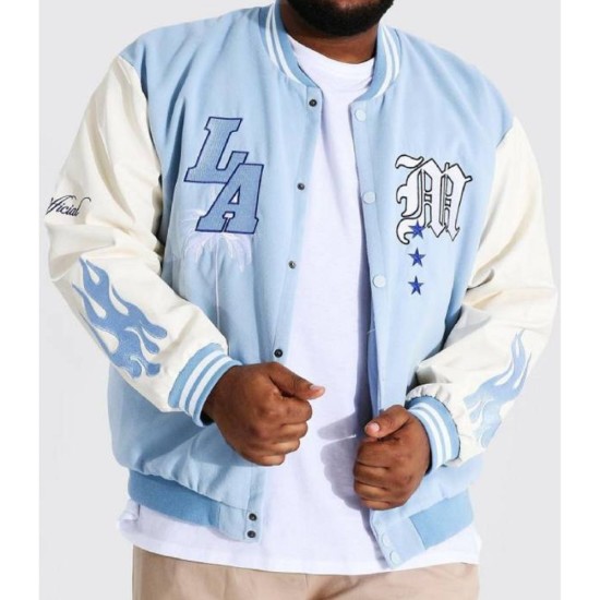 Baby Blue Varsity Jacket | Baby Blue Jacket