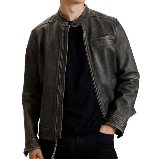 Calvo Black Leather Jacket