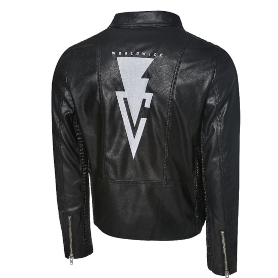 Finn Balor Wrestler Black Leather Jacket