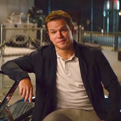 Ford V Ferrari 2019 Matt Damon (Carroll) Black Cotton Jacket Ford V Ferrari 2019 Matt Damon (Carroll) Black Cotton Jacket