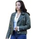 Found Lacey Quinn (Gabrielle Walsh) Green Leather Jacket