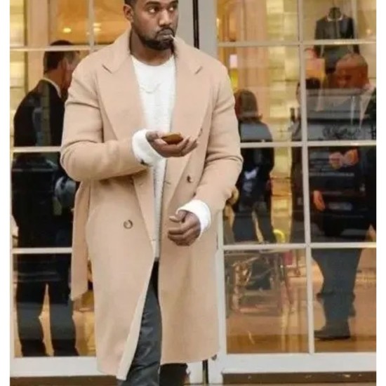 Kanye West Wool Trench Coat