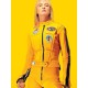 Kill Bill Uma Thurman Yellow Biker Leather Jacket