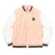 Lacoste x Supreme Peach & White Varsity Jacket