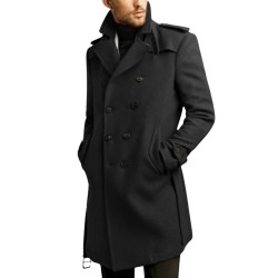 Men’s Double Breasted Belted Coat Men’s Double Breasted Belted Coat