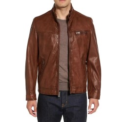 Men’s Missani Brown Leather Jacket Men’s Missani Brown Leather Jacket