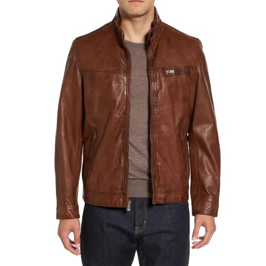 Men’s Missani Brown Leather Jacket