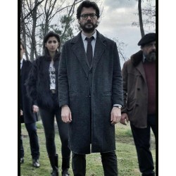 Money Heist El Professor Wool Coat Money Heist El Professor Wool Coat