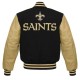 New Orleans Saints Letterman Black/Gold Jacket