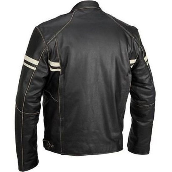 River Road Hoodlum Biker Vintage Leather Jacket