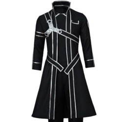 Sword Art Online Kirito Black Cosplay Jacket Sword Art Online Kirito Black Cosplay Jacket