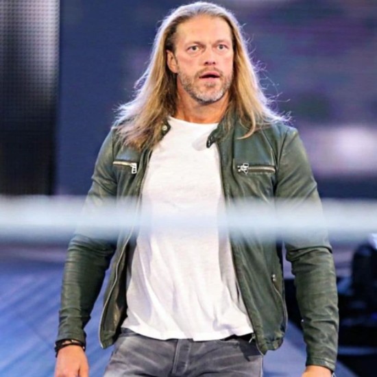 WWE Edge Green Leather Jacket