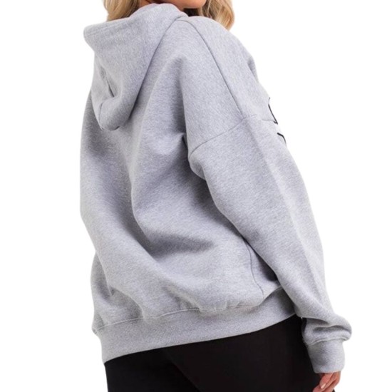 Yoga Grey Fleece Hoodie