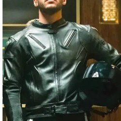Berlin 2023 Julio Pena (Rio) Black Leather Jacket Berlin 2023 Julio Pena (Rio) Black Leather Jacket
