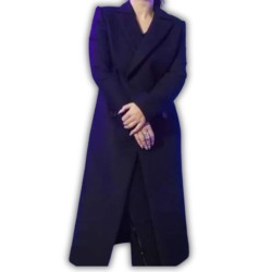 Flora and Son Eve Hewson (Flora) Black Wool Coat Flora and Son Eve Hewson (Flora) Black Wool Coat