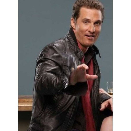 Matthew Mcconaughey Biker Leather Jacket