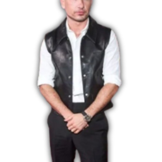 Saltburn Barry Keoghan (Oliver Quick) Leather Vest