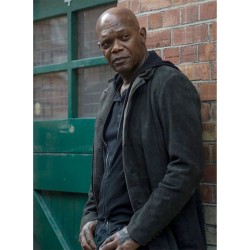 The Hitmans Bodyguard Samuel L Jackson (Darius Kincaid) Black Jacket  The Hitmans Bodyguard Samuel L Jackson (Darius Kincaid) Black Jacket