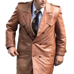 The Long Shadow 2023 Dc John Nunn (Kris Hitchen) Brown Leather Coat The Long Shadow 2023 Dc John Nunn (Kris Hitchen) Brown Leather Coat