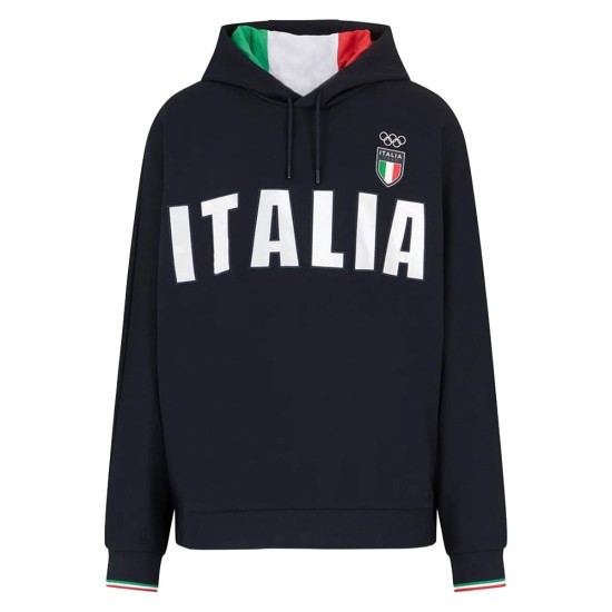 Olympics Italia Paris Black Hoodie