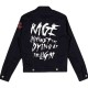 Black G-Eazy Rage Denim Trucker Jacket For Men