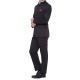 Black Nehru Grandad Collar Suit For Men