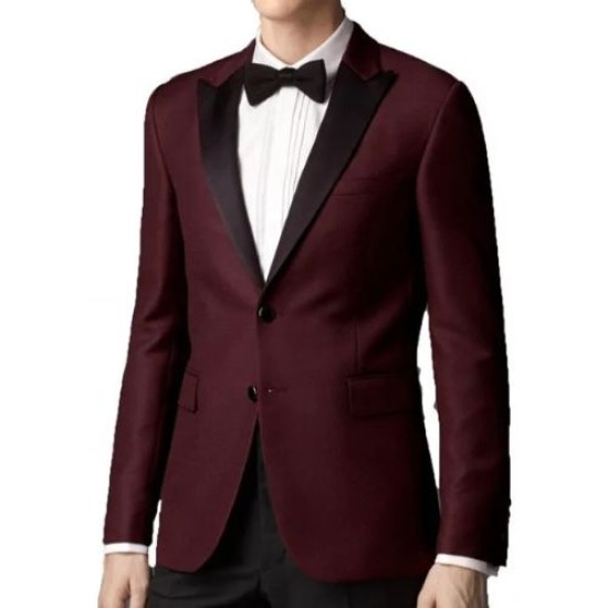 Burgundy Blazer For Men