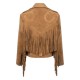 Women's Fringes Cowgirl Brown Jacket