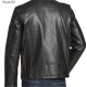 Black Rivet Leather Jacket For Men