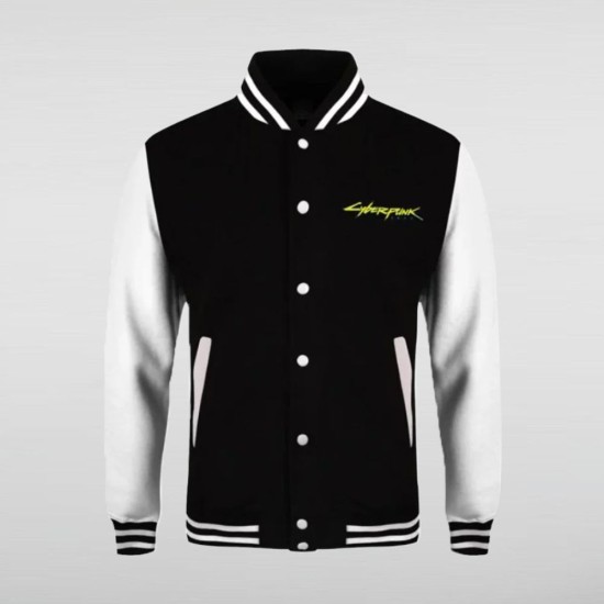 Cyberpunk Varsity Black Jacket