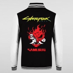 Cyberpunk Varsity Black Jacket Cyberpunk Varsity Black Jacket