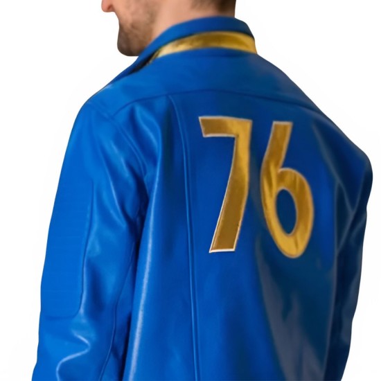 Fallout 76 Blue Leather Jacket