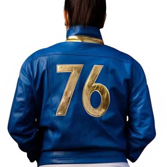 Fallout 76 Blue Leather Jacket