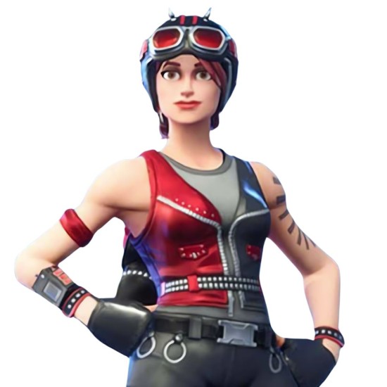 Fortnite Chopper Red and Black Vest