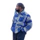 Kanye West Paisley Blue Jacket