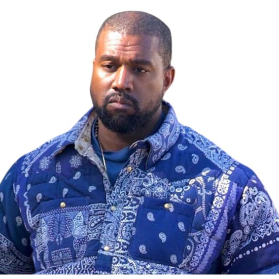 Kanye West Paisley Blue Jacket