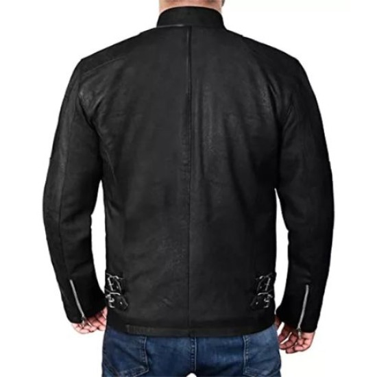 Men’s Slim Fit Racer Jacket