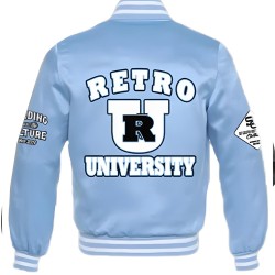 Retro University Geeks Satin Jacket Retro University Geeks Satin Jacket