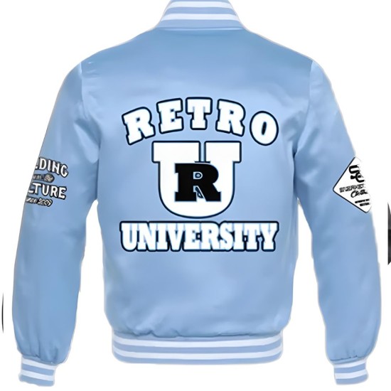 Retro University Geeks Satin Jacket