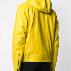 Yellow Hooded Jacket for Men Yellow Hooded Jacket for Men