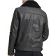 Mens Black Aviator Leather Jacket