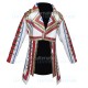 WWE Cody Rhodes Military White Leather Coat