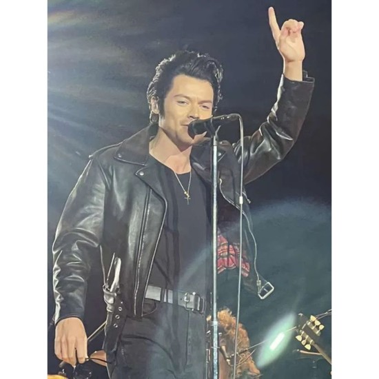 Harry Styles Harryween Black Leather Jacket