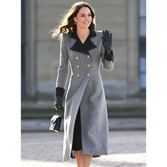 Kate Middleton Grey Trench Coat